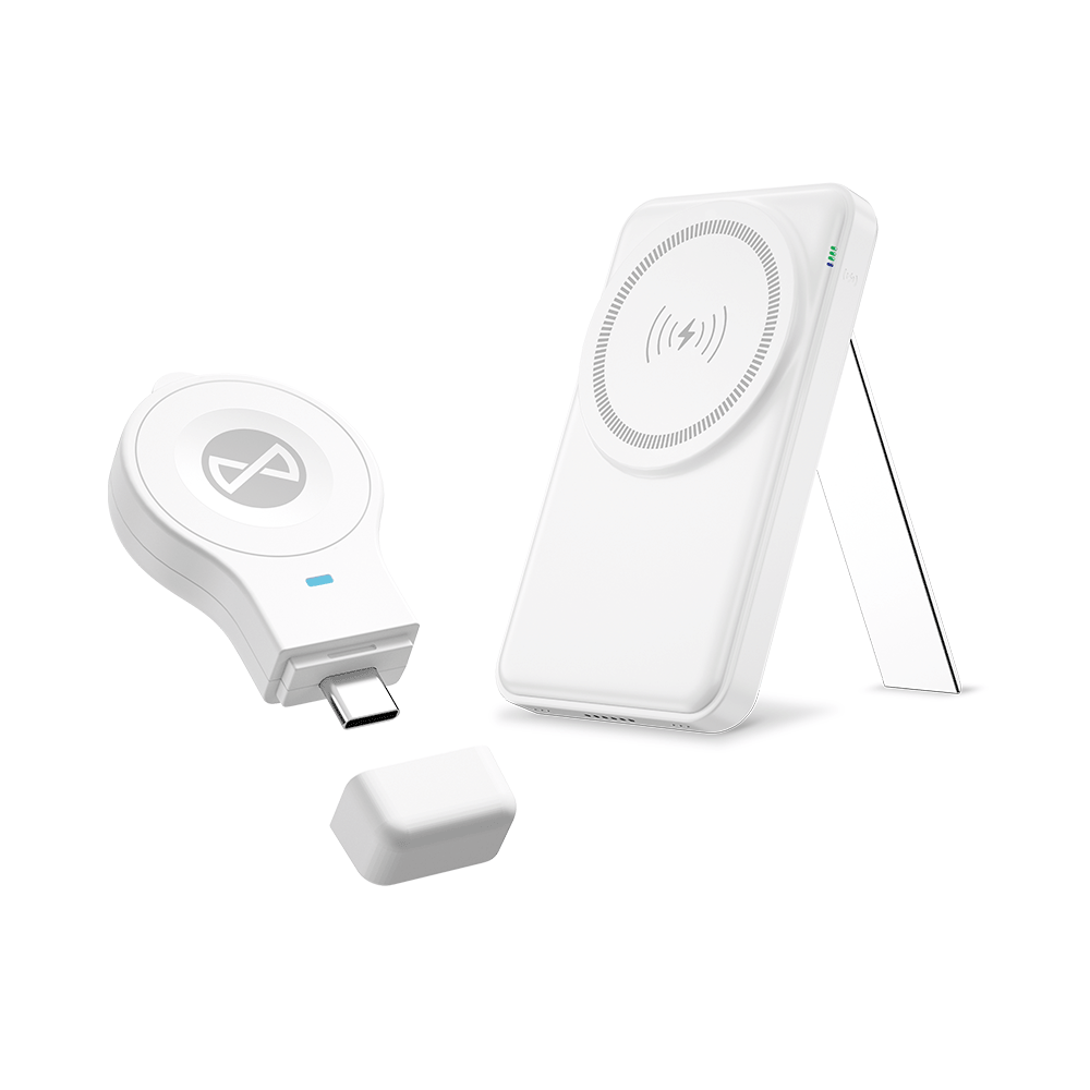 Station de charge magnétique sans fil Forever MACS-100 avec batterie externe