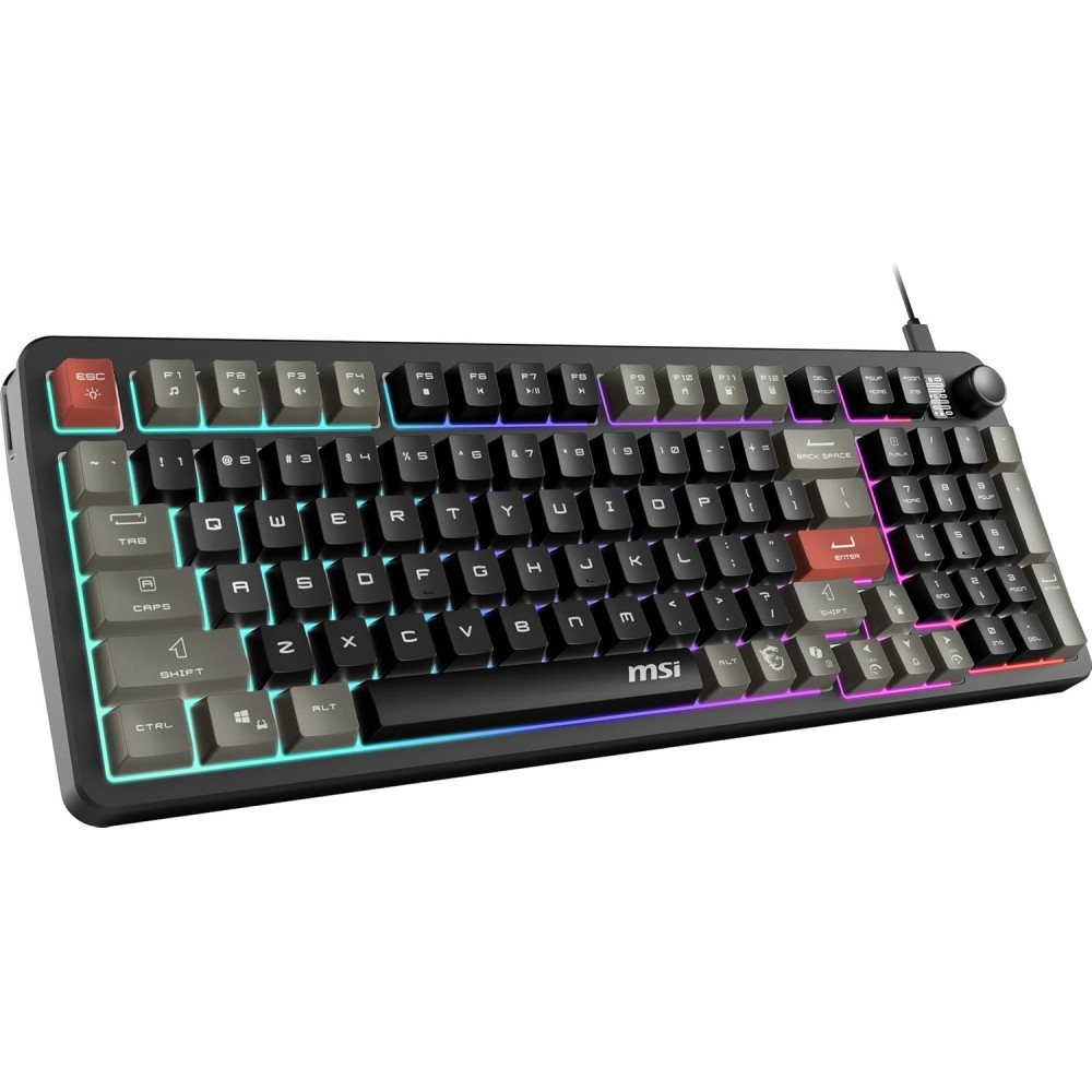 Clavier Gaming Filaire MSI Forge GK110 / AZERTY / USB / Noir