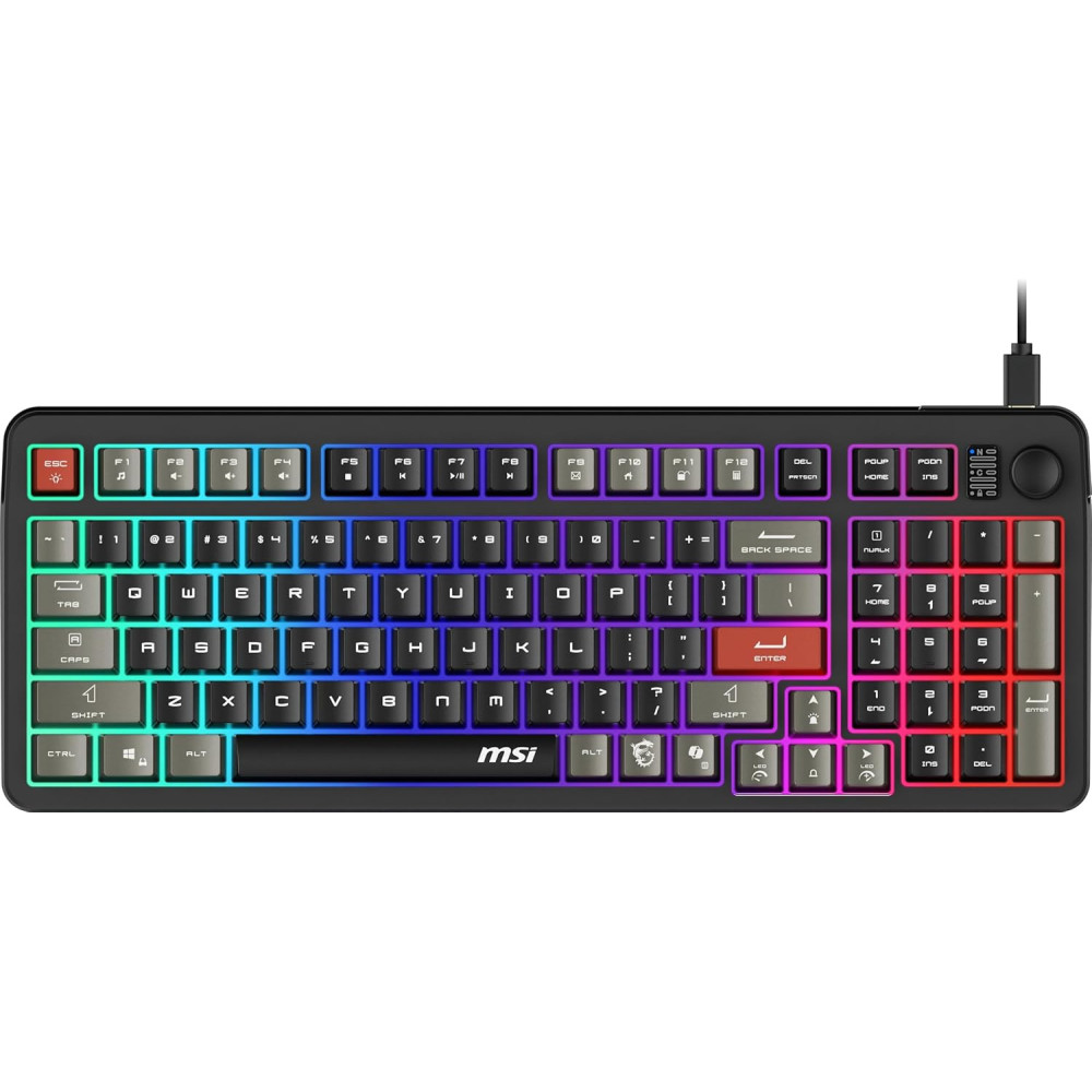 Clavier Gaming Filaire MSI Forge GK110 / AZERTY / USB / Noir