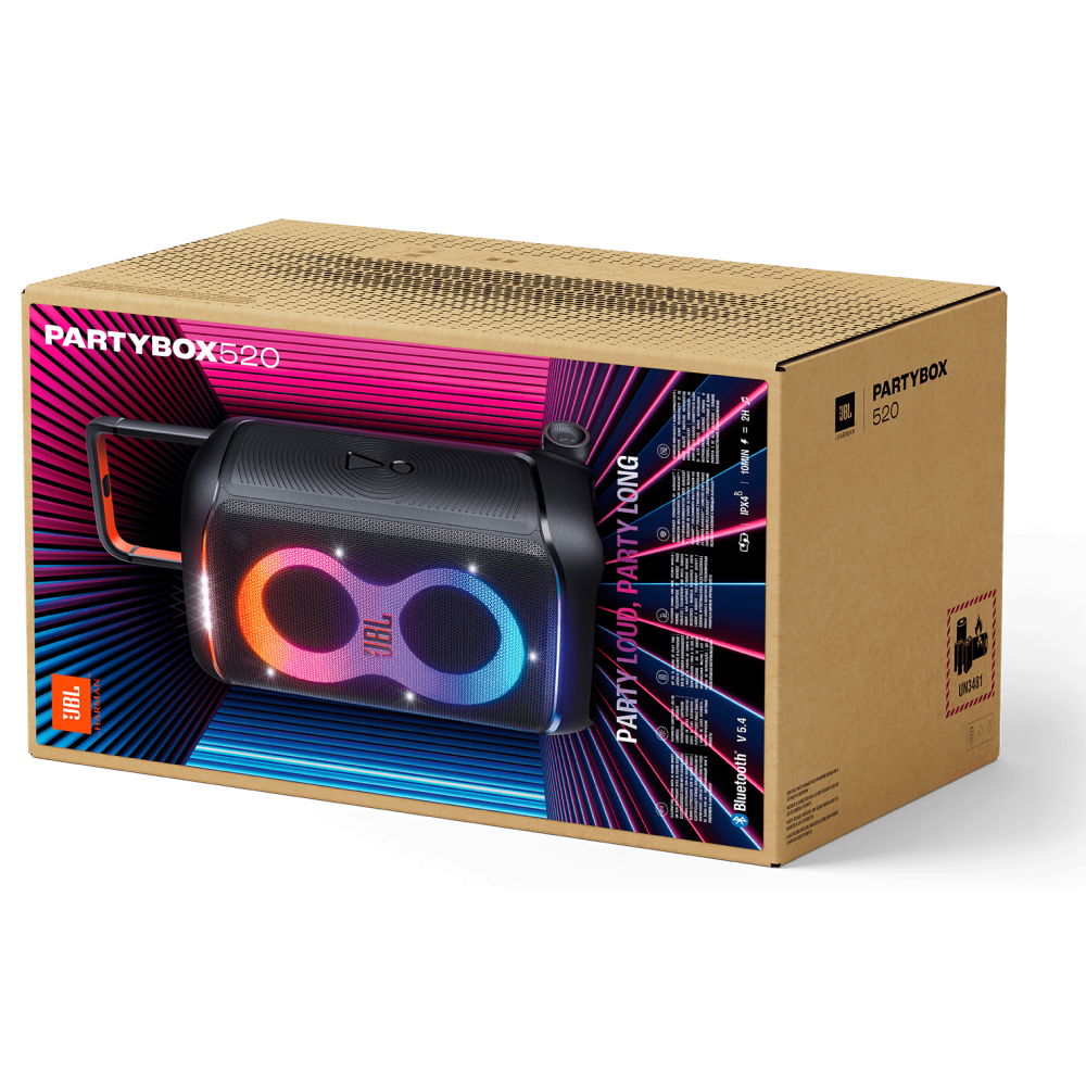 HAUT PARLEUR SANS FIL JBL PartyBox 520 / 400W / Noir