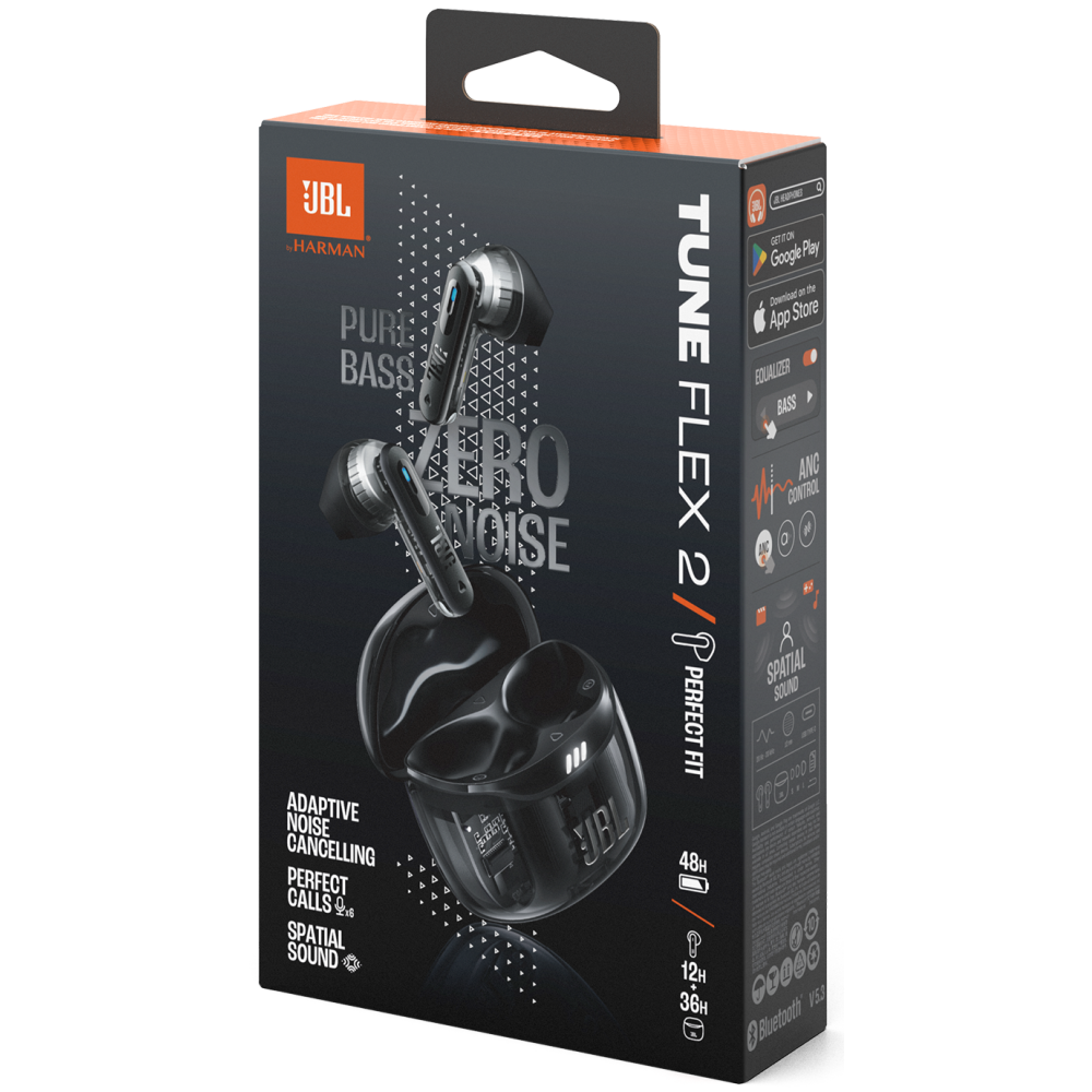 ECOUTEUR SANS FIL JBL Tune Flex 2 Ghost / Noir