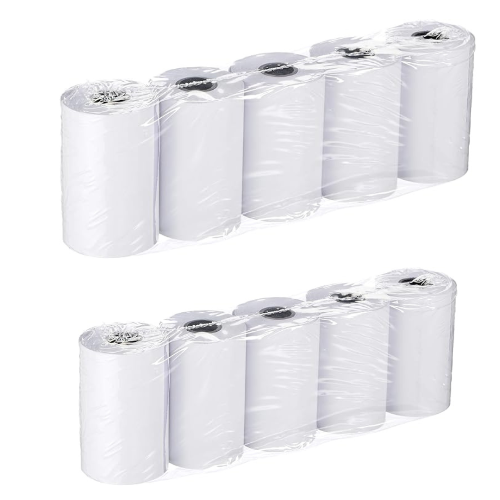 10x ROULEAU PAPIER THERMIQUE 57MM x 60MM