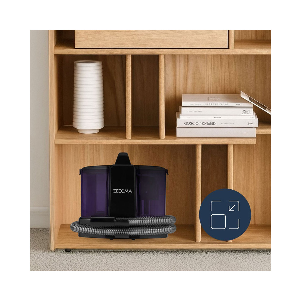 ASPIRATEUR ZEEGMA PRO EAU ET POUSSIERE 1.5 Litre Noir et Violet