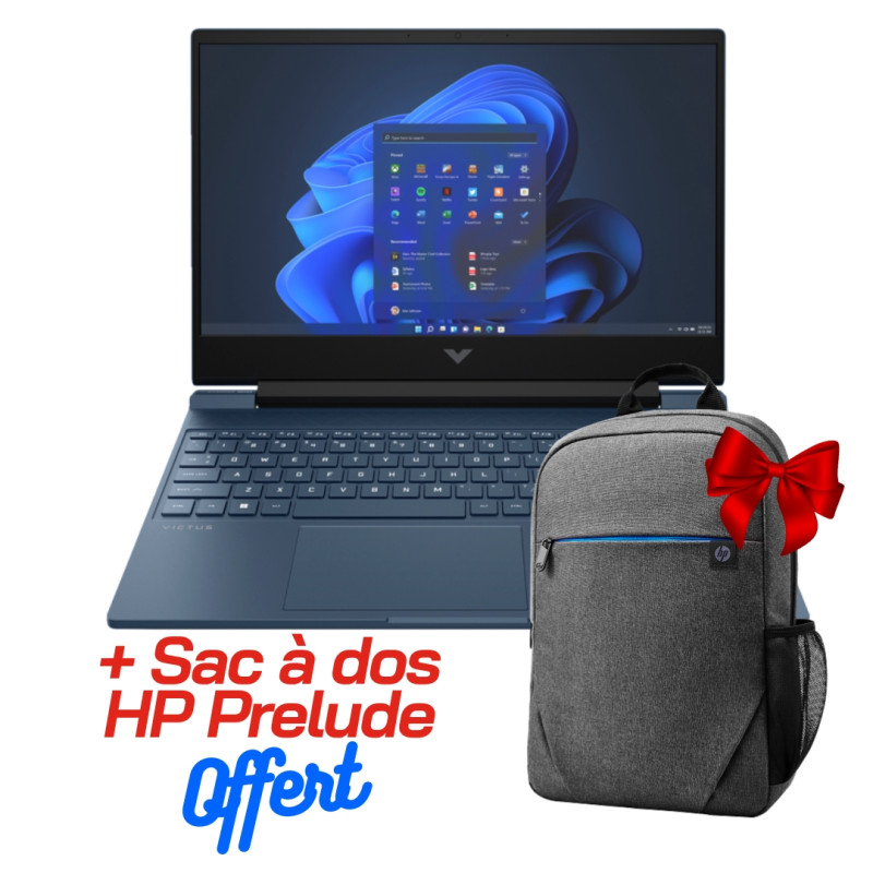 PC Portable Gamer HP Victus Gaming Laptop 15-fa1006nk / i5-13420H / 24 Go / 512 Go SSD / Windows 11 / Bleu