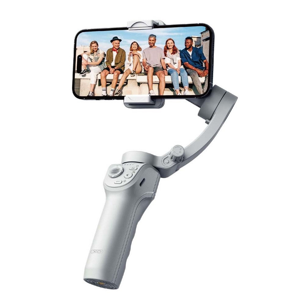 Perche à selfie à cardan XO avec trépied Bluetooth SS17 / gris