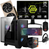 Pc de bureau Gamer ELITE / Ryzen 5 7600 / RTX 5060 8G / 16 Go DDR5 Avec Écran Gaming MSI MAG 24.5" Full HD IPS / 200 Hz