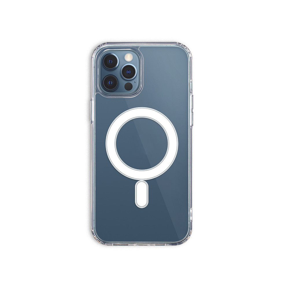 Coque antichoc Mag 1,5 mm pour iPhone 15 6,1" transparente grand trou