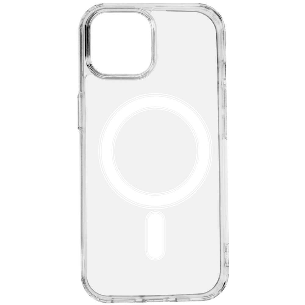 Coque antichoc Mag 1,5 mm pour iPhone 15 6,1" transparente grand trou