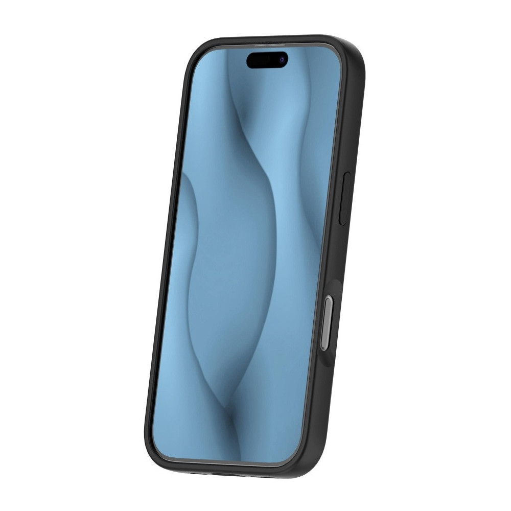 Coque en silicone Thin Magsafe pour iPhone 15 Pro 6,1" / noir