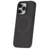 Coque en silicone Thin Magsafe pour iPhone 15 Pro 6,1" / noir