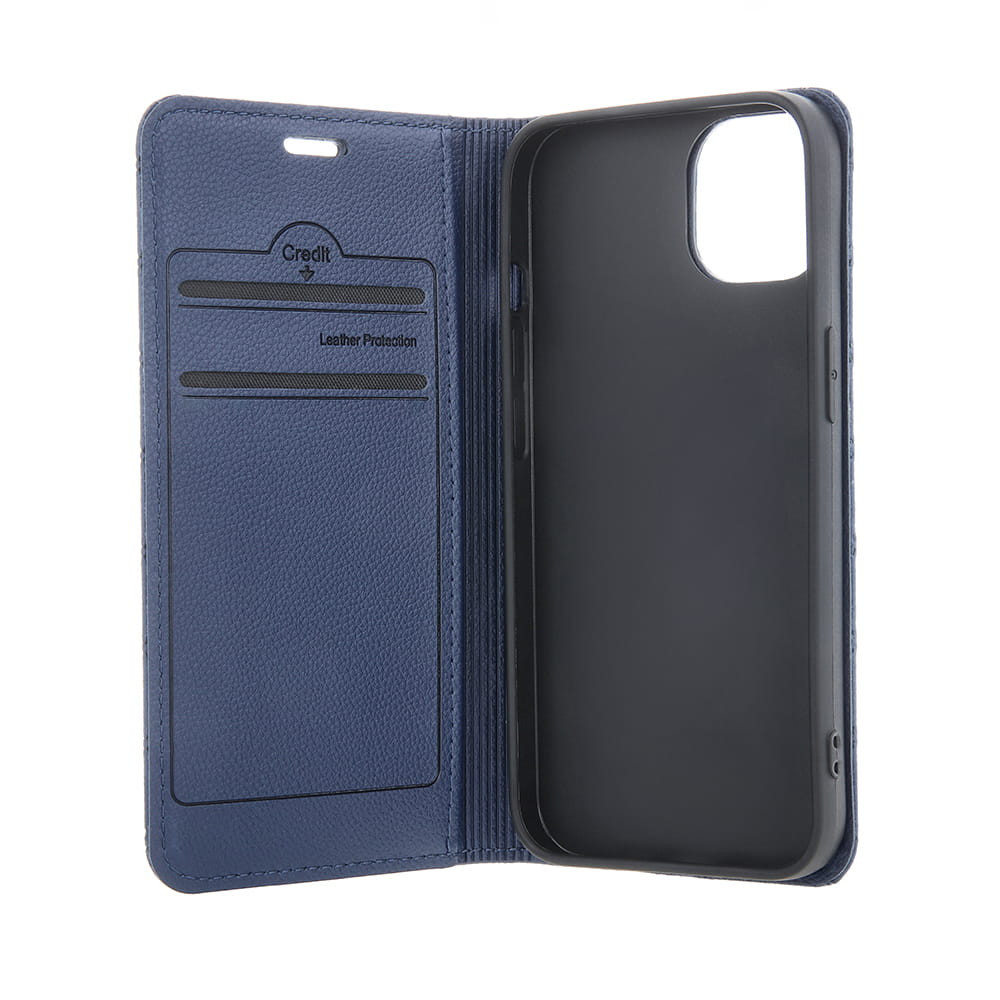 Coque Smart Caro pour iPhone 16 Pro 6,3" / Bleu Marine