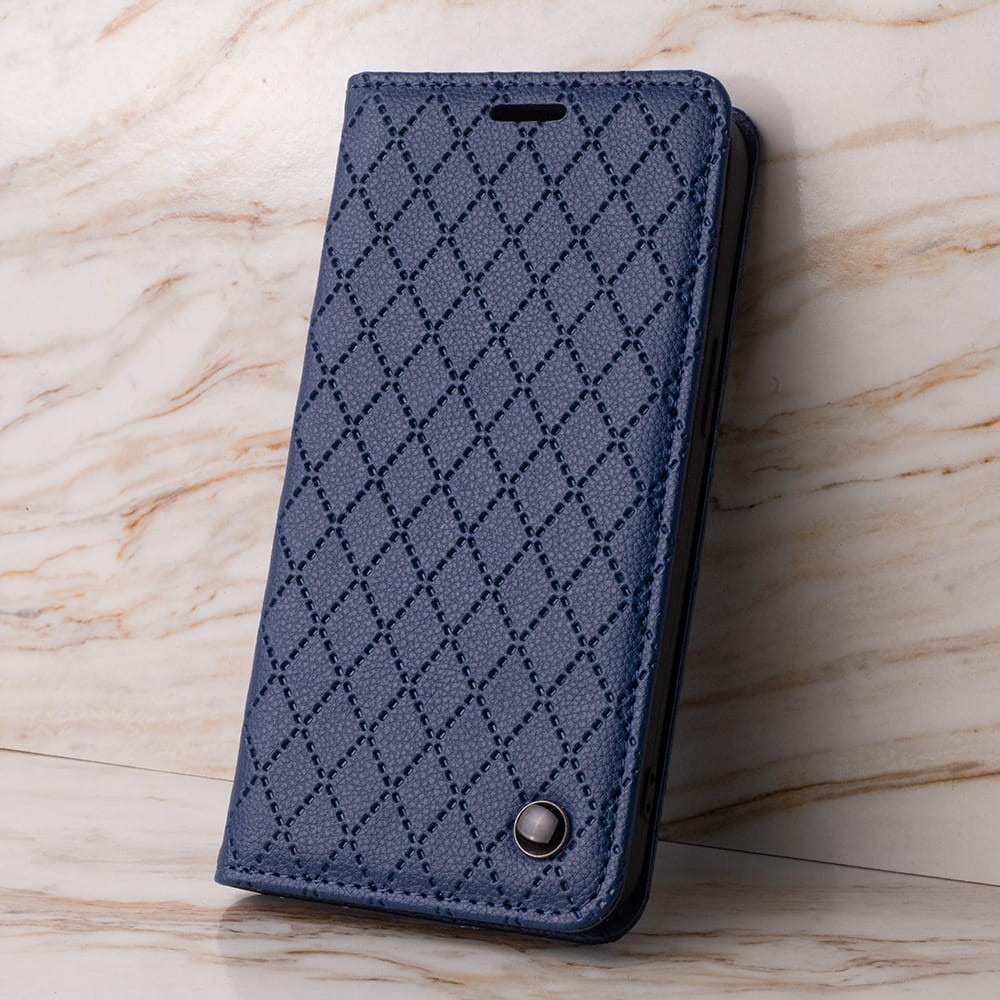 Coque Smart Caro pour iPhone 16 Pro 6,3" / Bleu Marine