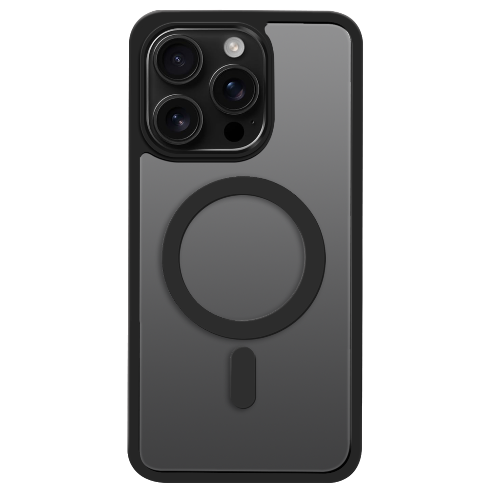 Étui iPhone 16 Pro en satin mat Magsafe / Noir