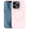 Coque en silicone Thin Magsafe pour iPhone 16 Pro 6,3" / Rose Clair