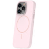 Coque en silicone Thin Magsafe pour iPhone 16 Pro 6,3" / Rose Clair