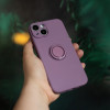 Coque Finger Grip pour iPhone 16 Pro Max 6,9" / Violet Clair