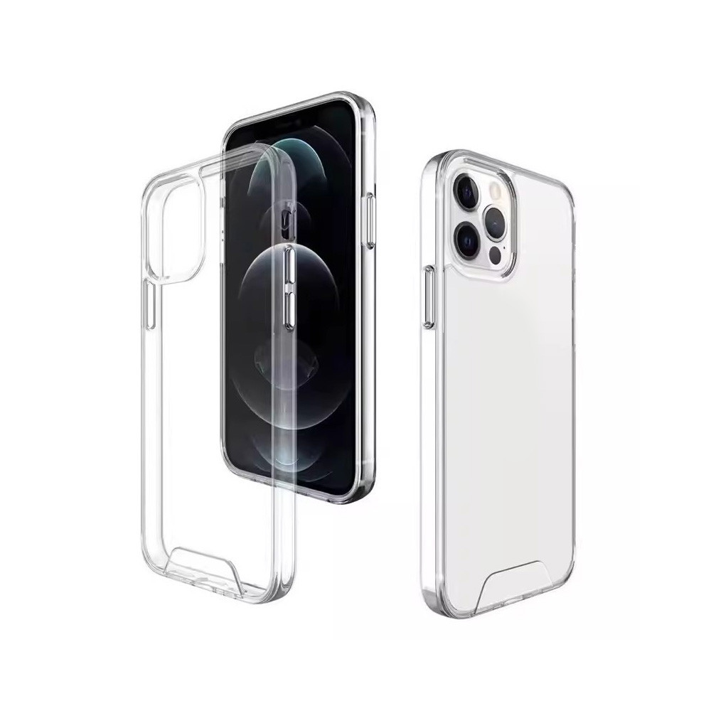 Coque hybride Crystal pour iPhone 16 Pro Max 6,9" transparente grand trou