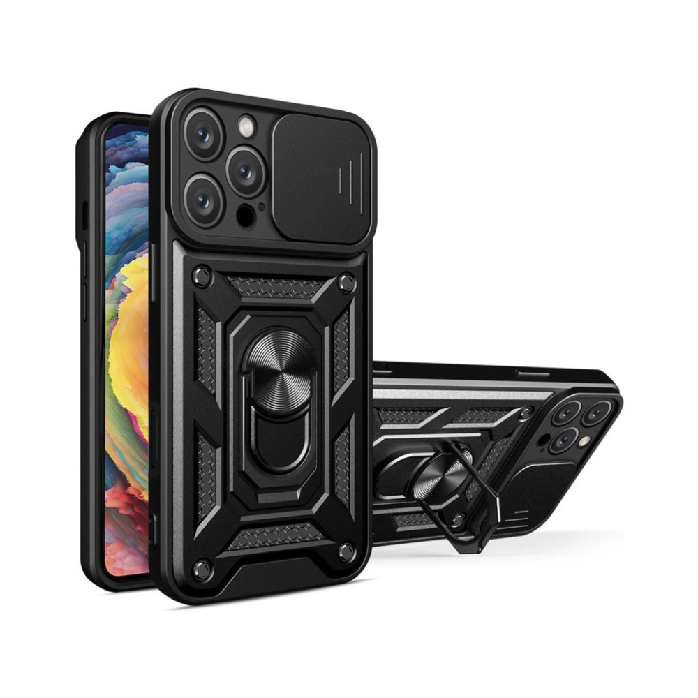 Étui Defender Slide pour iPhone 16 Pro Max 6,9" / Noir