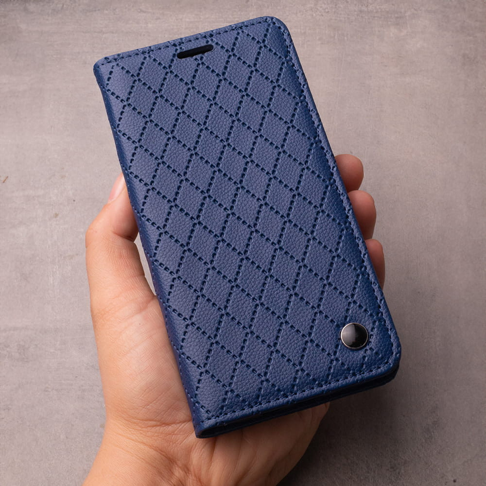 Coque Smart Caro pour iPhone 16 Pro Max 6,9" / Bleu Marine