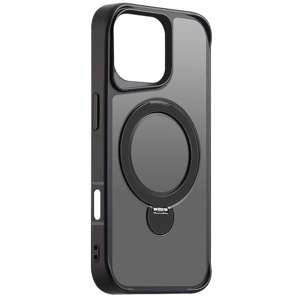 Coque Eteri Matt Magsafe Ring pour iPhone 16 Pro Max 6,9" / Noir