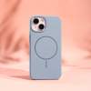 Coque en silicone Thin Magsafe pour iPhone 16 Pro Max 6,9" / Bleu Clair