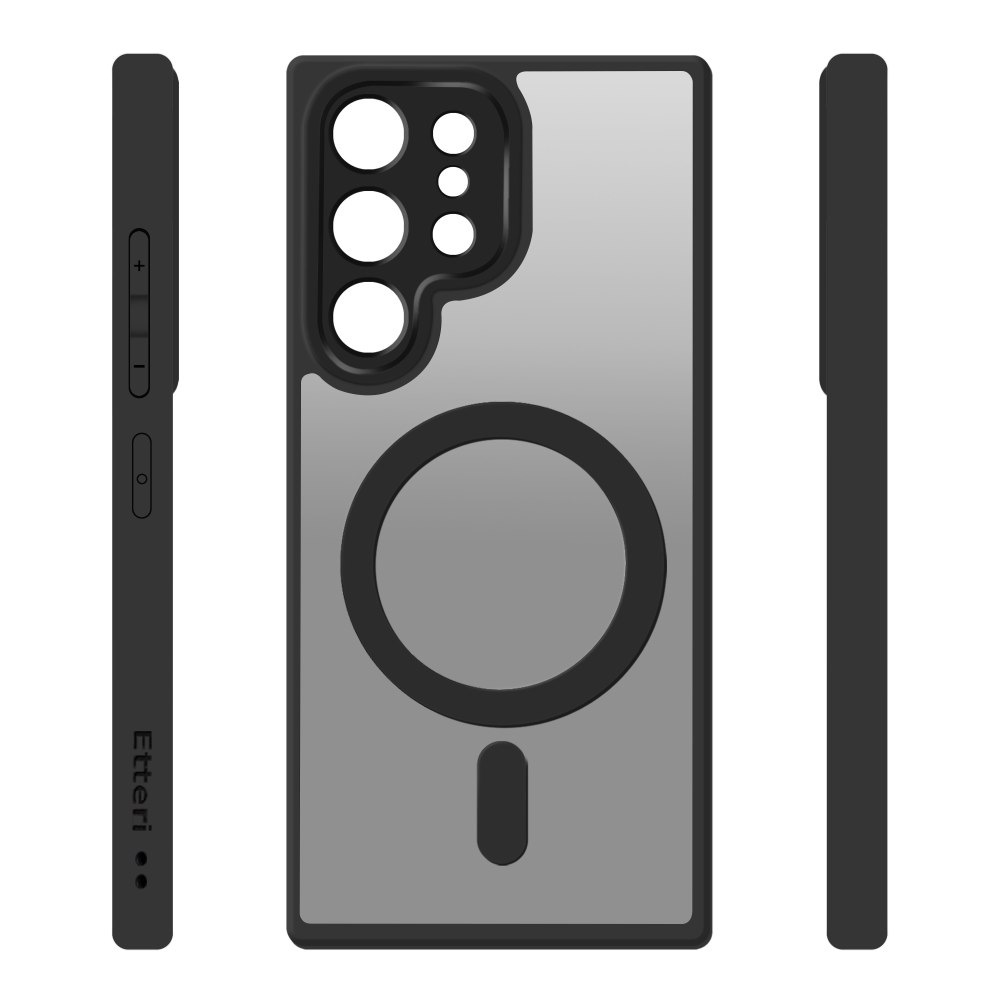 Coque Etteri Matt Magsafe pour Samsung Galaxy S24 Ultra / Noir