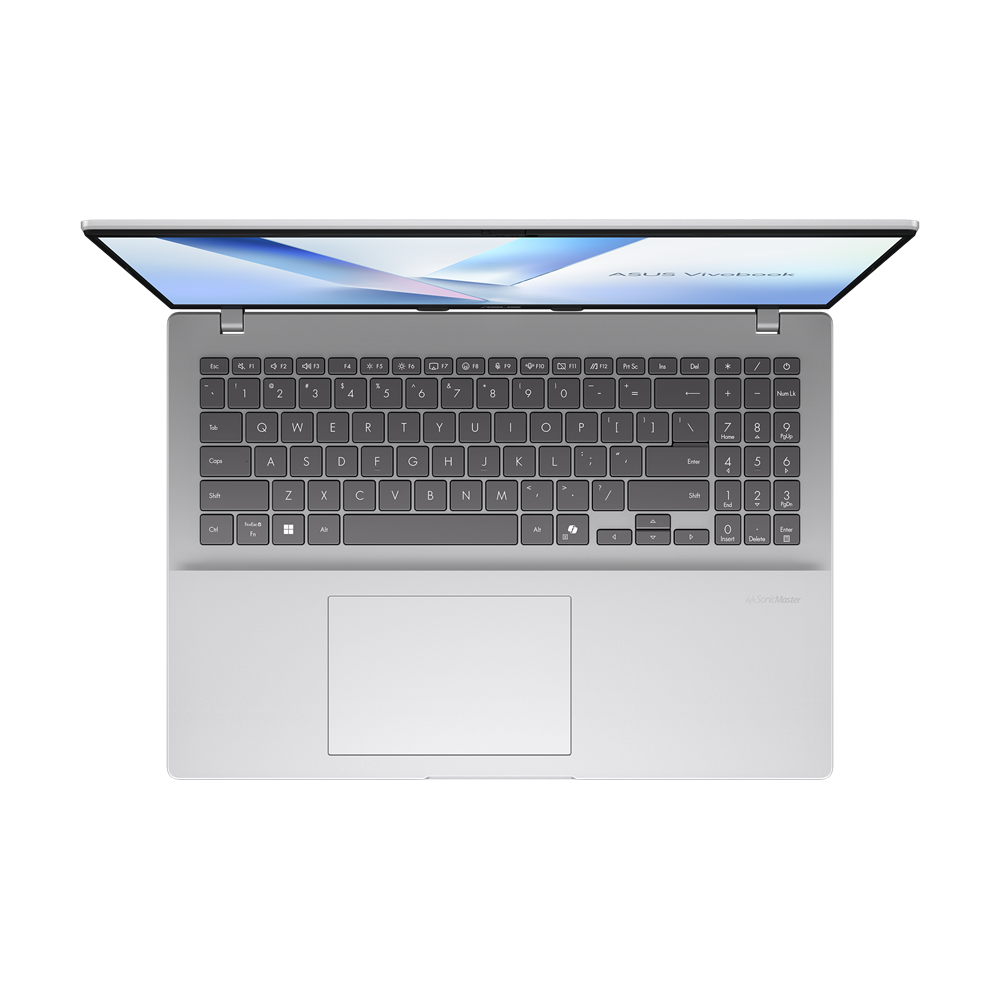Pc Portable ASUS Vivobook 16 X1607CA / Ultra 5 225H / 32 Go DDR5 / 512 Go SSD / Argent