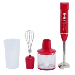 Mixeur Plongeant FLORENCE 4EN1 400W Rouge