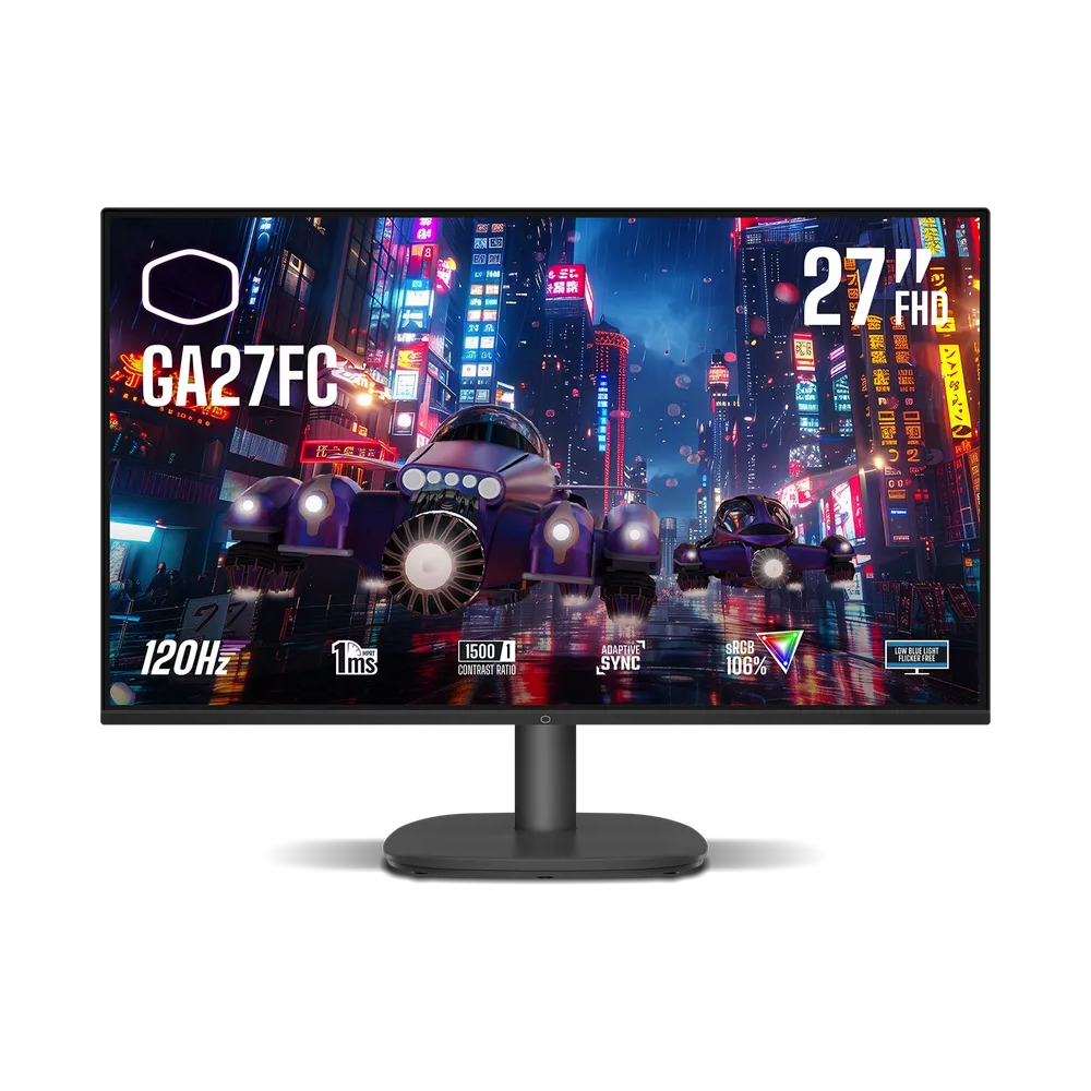 Écran Gaming Cooler Master GA27FC 27" Full HD IPS / 120 Hz / Noir