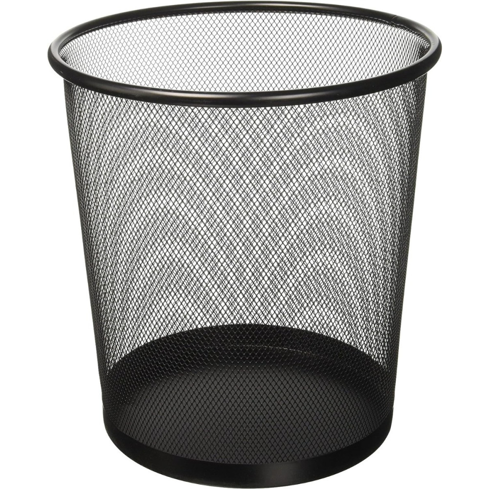 Corbeille à papier de bureau Métal / Noir