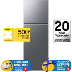 Réfrigérateur Samsung No Frost INVERTER Double Portes 348 Litres / INOX + Bon d'achat PLUXEE 50DT
