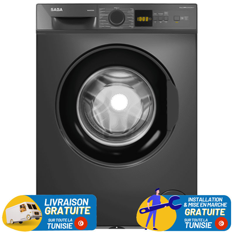 MACHINE A LAVER SABA 7KG / 1000tr / DARK SILVER