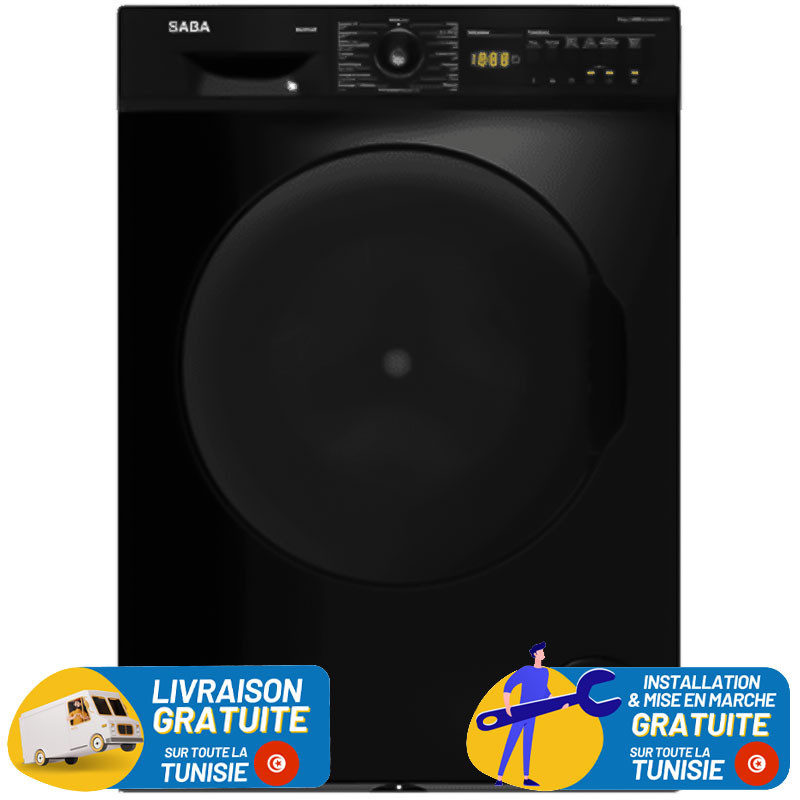MACHINE A LAVER SABA 9KG / 1400tr / Noir