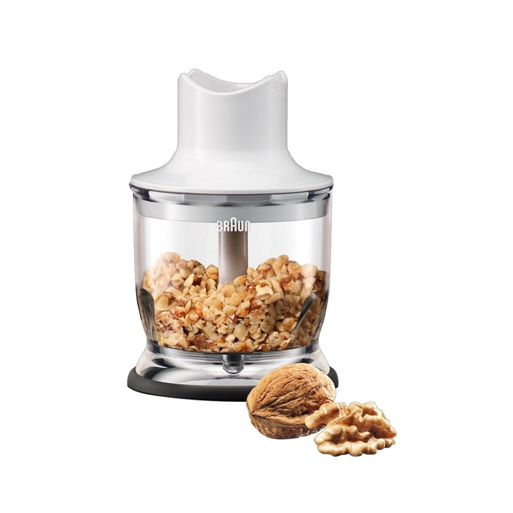 Mixeur plongeant 5 en1 BRAUN 1.25 Litres / 750W / Blanc