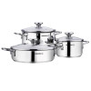 Batterie de Cuisine KORKMAZ Alia A1092 6 Pièces INOX