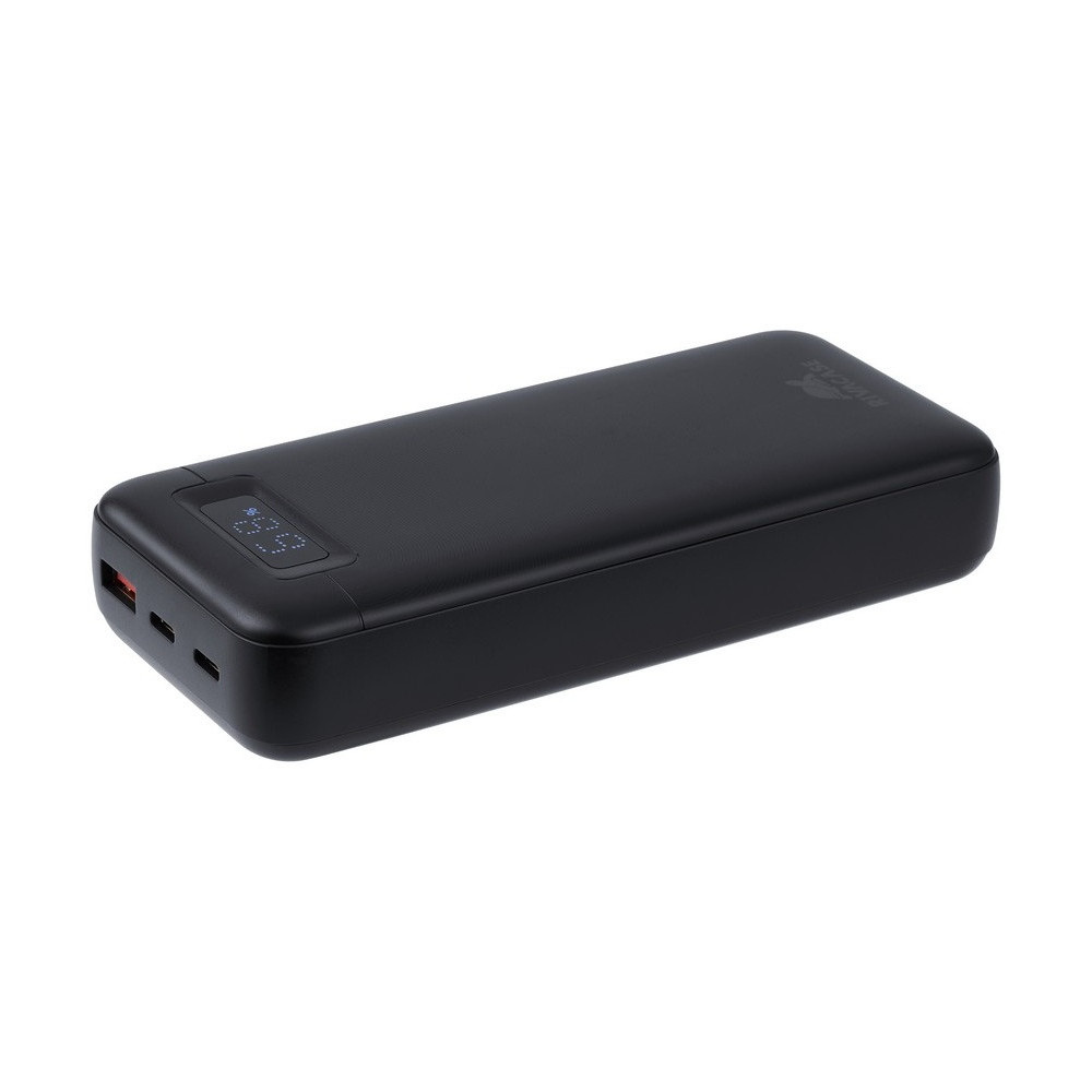 Power Bank RivaCase 20000 mAh Charge Ultra Rapide PD 65W / Noir