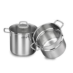 MARMITTE À SPAGHETTI KORKMAZ 5Litres INOX / A1523