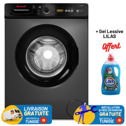 Lave Linge Frontale BRANDT BLF615S / 6KG / 1000 TRS / SILVER  + GEL LESSIVE LILAS GRATUIT
