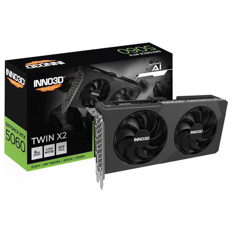 CARTE GRAPHIQUE INNO3D GeForce RTX 5060 Twin X2 - 8 Go