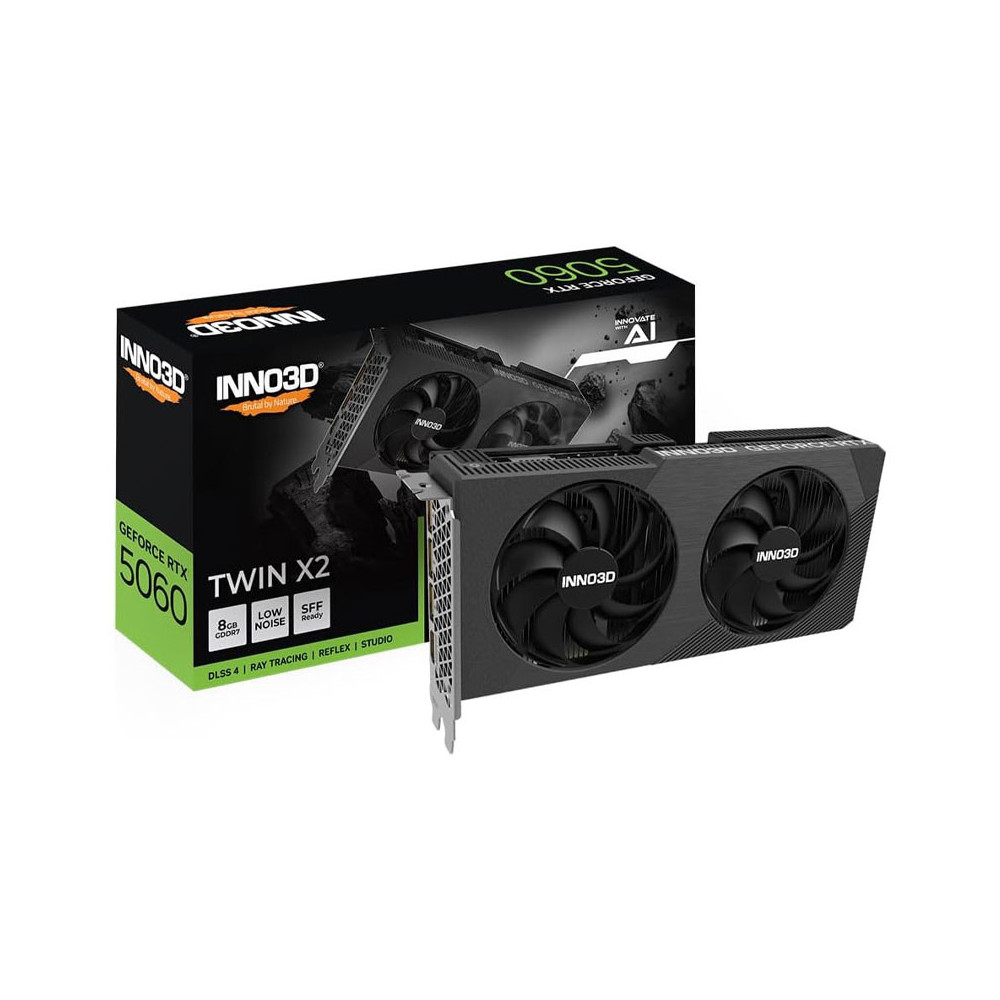 CARTE GRAPHIQUE INNO3D GeForce RTX 5060 TWIN X2 / 8 Go GDDR7