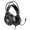 Micro Casque Gamer Filaire T-WOLF H140 / 7.1 USB / RGB / Noir