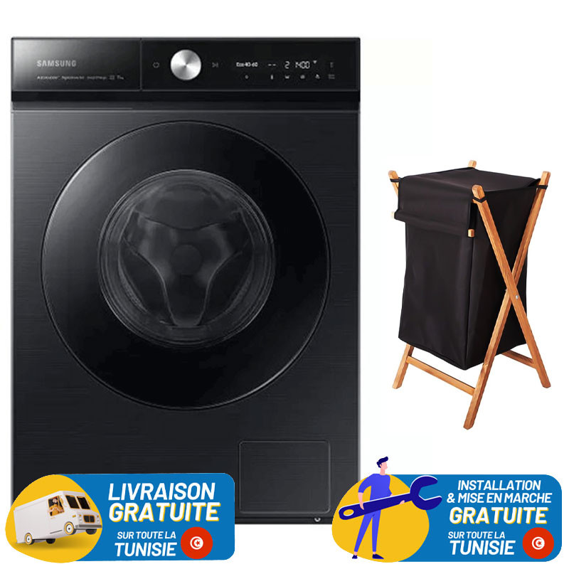 Lave linge Frontale Samsung WW11B1944GB 11Kg / Inverter / Noir + Panier à Linge