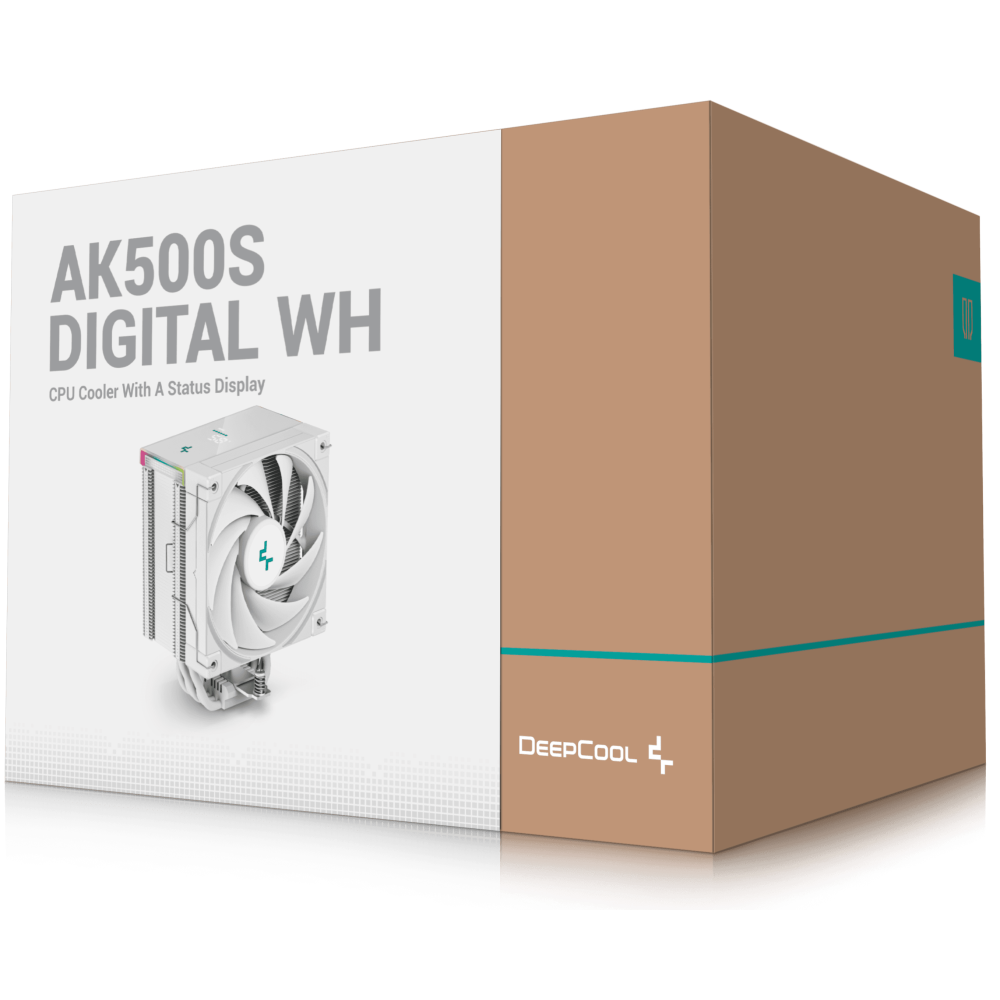 Refroidisseur d'air pour processeur DeepCool AK500S Digital / Blanc