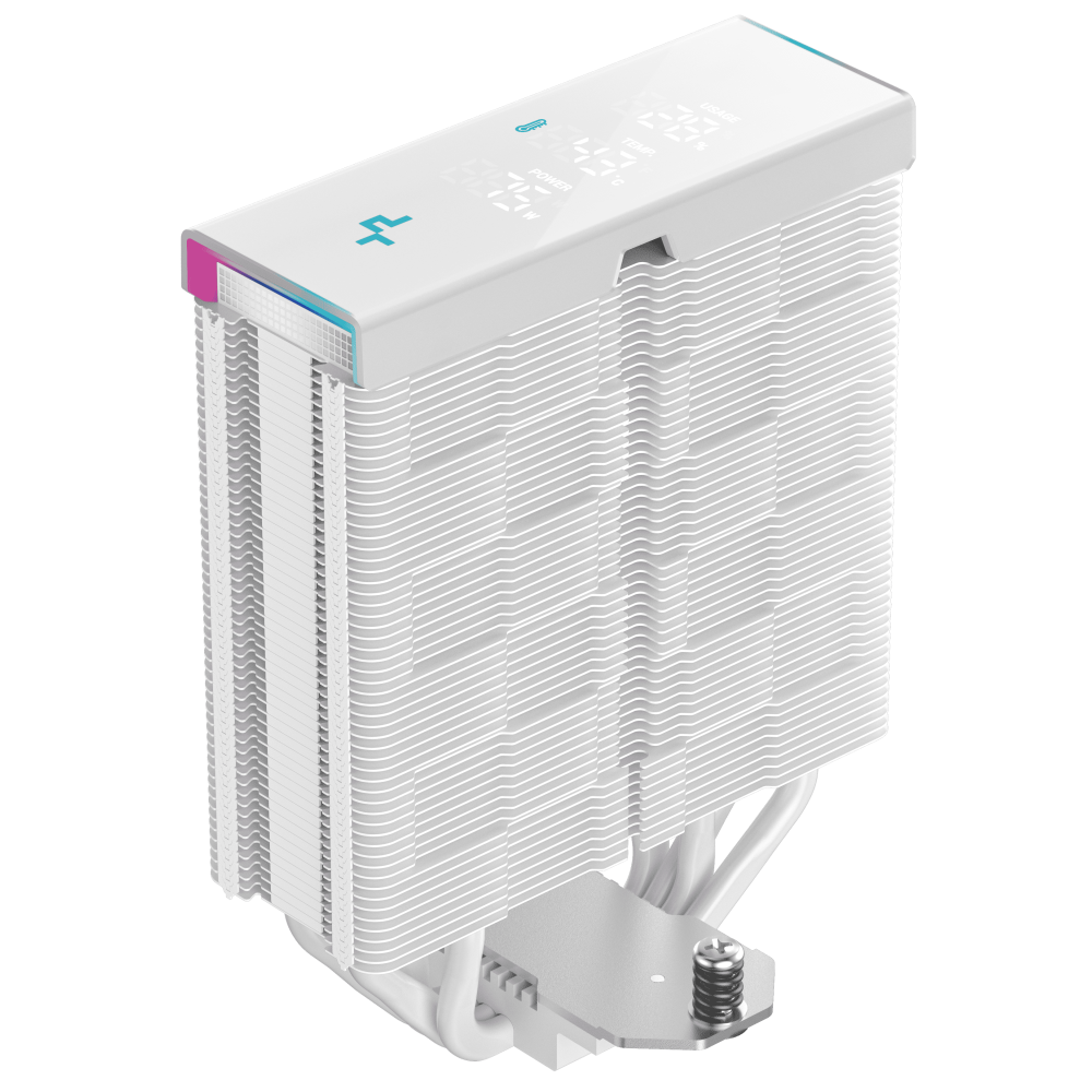 Refroidisseur d'air pour processeur DeepCool AK400 Digital Pro ARGB / Blanc