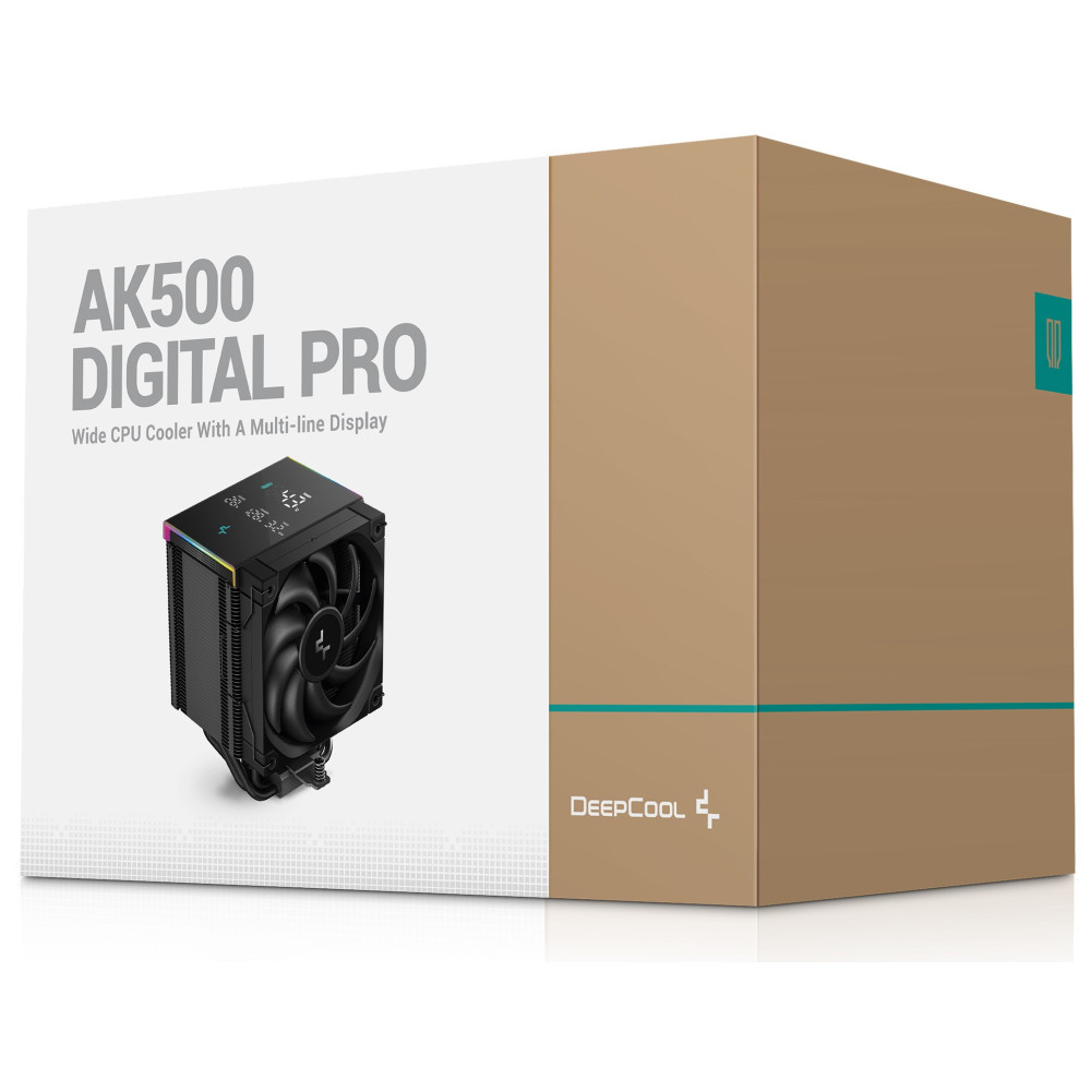 Refroidisseur d'air pour processeur DeepCool AK500 DIGITAL PRO | BLACK