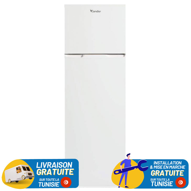 Réfrigérateur CONDOR De Frost Double Portes 263 Litres / Blanc
