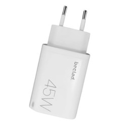 Chargeur Beclad by Samsung Original Ultra rapide secteur Type C 45W (sans cable) / BLANC