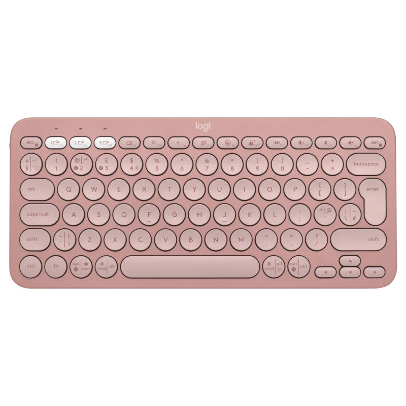 Clavier Sans Fil LOGITECH K380s Clés Pebble 2 / Rose