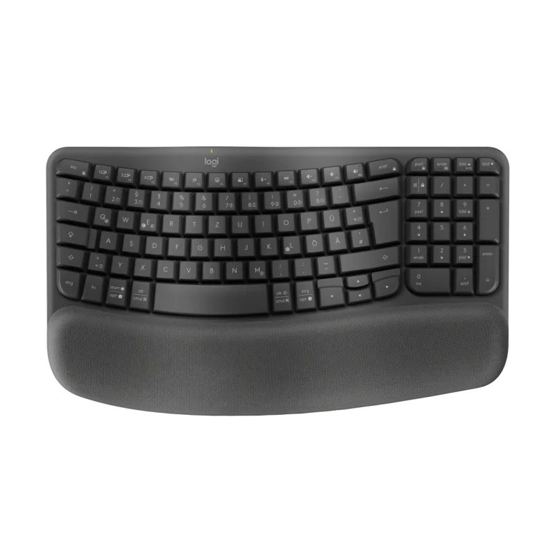 Clavier Sans Fil LOGITECH Ergonomique Wave Keys / Noir