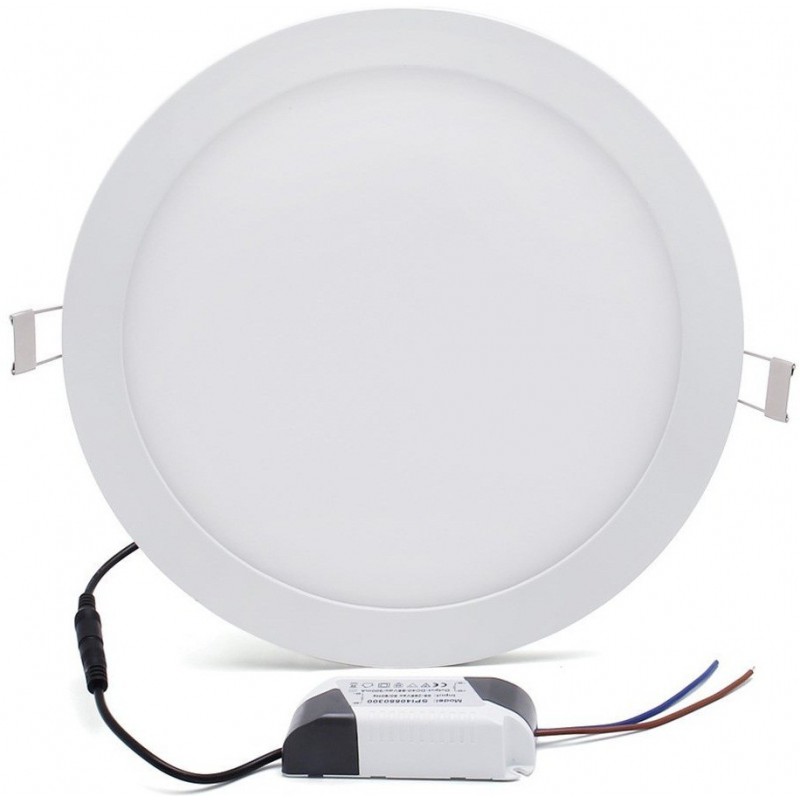 Panneau LED Plafonnier rond 9W Blanc Chaud 145mm